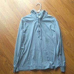 Psycho Bunny Men's Long Sleeve Bunny Placket Hoodie